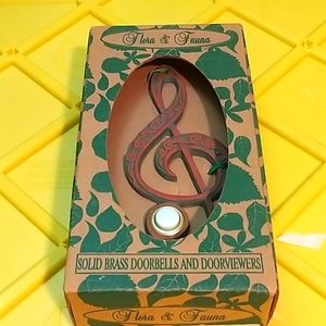 Solid brass door knocker